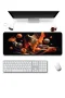 SonicTouch Klavye Mousepad 40x90cm Turuncu Akış Dikişsiz Pürüzsüz Sıvı Geçirmez Kaymaz Taban