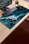 SonicTouch Klavye Mousepad 40x90cm Mavi Derinlik Dikişsiz Kenar Pürüzsüz Sıvı Geçirmez Kaymaz Taban