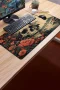 SonicTouch Klavye Mousepad 40x90cm Karanlık Ukiyo-e Dikişsiz Pürüzsüz Sıvı Geçirmez Kaymaz Taban