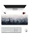 SonicTouch Klavye Mousepad 40x90cm Kuzey Ormanları Dikişsiz Pürüzsüz Sıvı Geçirmez Kaymaz Taban
