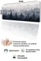 SonicTouch Klavye Mousepad 40x90cm Kuzey Ormanları Dikişsiz Pürüzsüz Sıvı Geçirmez Kaymaz Taban