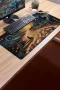 SonicTouch Klavye Mousepad 40x90cm Kozmik Mozaik Yol Dikişsiz Pürüzsüz Sıvı Geçirmez Kaymaz Taban