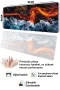SonicTouch Klavye Mousepad 40x90cm Ateş ve Okyanus Dikişsiz Pürüzsüz Sıvı Geçirmez Kaymaz Taban
