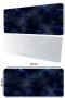 SonicTouch Mavi Siyah Petek Desenli Kaymaz Gaming Oyuncu Masaüstü Dikişsiz Klavye Mouse Pad 32x70Cm