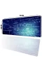 SonicTouch Mavi Geometri Tahtası Gamer Oyuncu Dikişsiz Sıvı Geçirmez Klavye Mouse Pad 32x70Cm