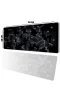 SonicTouch Siyah Gri Petek Desenli Gamer Oyuncu Dikişsiz Sıvı Geçirmez Klavye Mouse Pad 32x70Cm