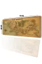 SonicTouch Orta Çağ Haritası World Kahverengi Gamer Oyuncu Dikişsiz Sıvı Geçirmez Klavye Mouse Pad 32x70Cm