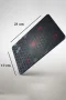 SonicTouch Siyah Petek Desenli Kaydırmaz Gaming Oyuncu Masaüstü Dikişsiz Mouse Pad 17x21cm