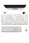 SonicTouch Damga Pulu Koleksiyonu Gamer Oyuncu Dikişsiz Sıvı Geçirmez Klavye Mouse Pad 32x70Cm