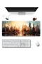 SonicTouch UltraGrand Gün Batımı Metropolis Temalı Gamer Oyuncu Xxl Klavye Mouse Pad 40x90Cm