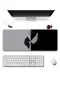SonicTouch Klavye Mouse Pad Xxl 40x90Cm Melek ve Şeytan Kanatları Gamer Siyah Beyaz Pürüzsüz Yüzey