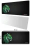 SonicTouch UltraGrand Siyah ve Neon Yeşili Kaplan Dikişsiz Xxl Gaming Oyuncu Masaüstü Klavye Mouse Pad 40x90Cm