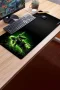 SonicTouch UltraGrand Siyah ve Neon Yeşili Savaşçı Dikişsiz Xxl Gaming Oyuncu Masaüstü Klavye Mouse Pad 40x90Cm