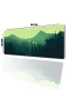 SonicTouch UltraGrand Dağ Orman Manzaralı Yeşil Dikişsiz Xxl Gaming Oyuncu Masaüstü Klavye Mouse Pad 40x90Cm