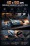 SonicTouch Klavye Mouse Pad Xxl 40x90cm Gri Vosvos Gamer Oyuncu Pürüzsüz Sıvı Geçirmez Yüzey