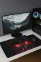 SonicTouch V-Team Kaymaz Gaming Oyuncu Masaüstü Dikişsiz Kırmızı Siyah Klavye Mouse Pad 32x70Cm