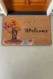 Valerine Life Ağaç ve Kuşlar Sonbahar Temalı Welcome Kapı Önü Paspası 45x70cm