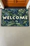 Valerine Life Amazon Yaprak Desenli Welcome Kapı Önü Paspası 45x70cm