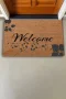 Valerine Life Ceviz Yaprağı Welcome Kapı Önü Paspası 45x70cm