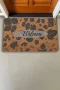 Valerine Life Ceviz Yaprakları Welcome Kapı Önü Paspası 45x70cm