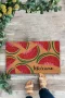 Valerine Life Karpuz Dilimi Desenli Kırmızı Welcome Hoş Geldiniz Kapı Önü Paspası 45x70cm