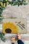 Valerine Life Günebakan Ay Çiçeği Merhaba Yaz Temalı Welcome Hoş Geldiniz Kapı Önü Paspası 45x70cm