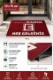 Valerine Life Eczane Logolu Kırmızı Hoş Geldiniz İşyeri Kapı Önü Paspası 50x90cm Kişiye Firmaya Özel