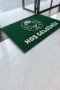 Valerine Life Erkek Kuaförü Yeşil Renk Berber Welcome Hoş Geldiniz İş Yeri Kapı Önü Paspası 45x70cm