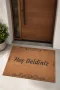 Valerine Life Ferforjeli Kaymaz Taban Dijital Baskı Hoş Geldiniz Welcome Kapı Önü Paspası 45x70cm