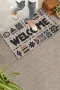Valerine Life Geometrik Bohem Temalı Welcome Kapı Önü Paspası 45x70cm