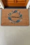 Valerine Life Göz Değmesin Tavus Kuşu Tüyü Welcome Kapı Önü Paspası 45x70cm