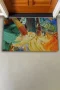 Valerine Life Renkli Yağlı Boya Tuvali Fırça Figürlü Welcome Hoş Geldiniz Kapı Önü Paspası 45x70cm