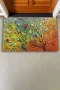 Valerine Life Renkli Kuşlar Hayat Ağacı Welcome Hoş Geldiniz Kapı Önü Paspası 45x70cm
