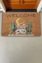 Valerine Life Kaktüs ve Karavan Welcome Kapı Önü Paspası 45x70cm