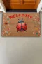 Valerine Life Kırmızı Uğur Böceği Welcome Kapı Önü Paspası 45x70cm