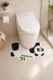 Valerine Life Klozet Paspas Takımı Banyo Halısı Panda Bambu Su Geçirmez Kaymaz Yıkanabilir 40x70cm