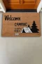 Valerine Life Mutlu Kamp Temalı Welcome Kapı Önü Paspası 45x70cm