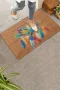 Valerine Life Nakış Desenli Kuş ve Renkli Tüyler Welcome Kapı Önü Paspası 45x70cm
