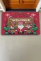 Valerine Life Noel Babalı Yılbaşı Tabelası Welcome Kapı Önü Paspası 45x70cm