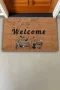 Valerine Life Orkestra Aletleri Temalı Welcome Kapı Önü Paspası 45x70cm
