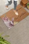 Valerine Life Pembe Lilyum Çiçeği Kişiye, İsme ve Aileye Özel Hoş Geldiniz Kapı Önü Paspası 45x70cm