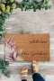 Valerine Life Pembe Lilyum Çiçeği Kişiye, İsme ve Aileye Özel Hoş Geldiniz Kapı Önü Paspası 45x70cm