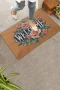 Valerine Life Pudra Rengi Güller Welcome Kapı Önü Paspası 45x70cm