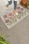 Valerine Life İplikten Düşler Nakışlı Şakayık Çiçekler Welcome Hoş Geldiniz Dijital Baskı Kapı Önü Paspası 45x70cm
