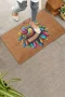 Valerine Life Renkli Tüyler ve Kuş Temalı Welcome Kapı Önü Paspası 45x70cm