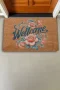 Valerine Life Sarmaşık Pembe Güller Welcome Kapı Önü Paspası 45x70cm