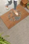 Valerine Life Tavus Kuşu ve Tüyleri Welcome Kapı Önü Paspası 45x70cm