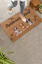 Valerine Life Üçlü Sevimli Yavru Köpekler Patilerinizi Silin Kapı Önü Paspası 45x70cm