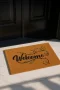 Valerine Life Velür Coco Dokulu Welcome Hoş Geldiniz Kapı Önü Dış Mekan Paspası 45x70cm 27YCM260122