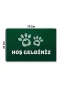 Valerine Life Veteriner Kliniği Yeşil Renk Hoş Geldiniz Pet Shop Kapı Önü Paspası 45x70cm